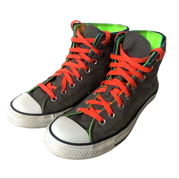 converse double tongue high tops